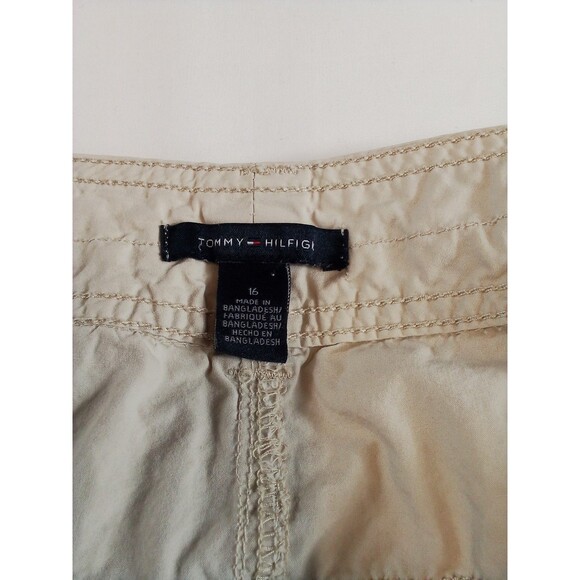 Women's Tommy Hilfiger‎ Women's Cargo Khaki Capris Pants Size 16 - Picture 6 of 16